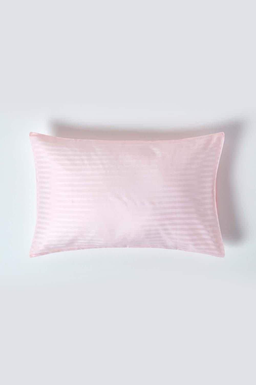 Homescapes Egyptian Cotton Satin Stripe Housewife Pillowcase 330 TC image 1