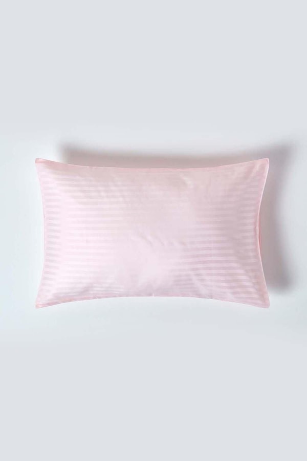 Homescapes Egyptian Cotton Satin Stripe Housewife Pillowcase 330 TC