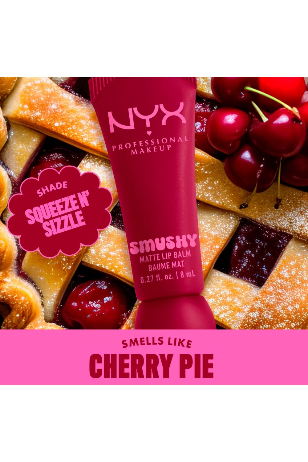 NYX Professional Makeup Smushy Matte Lip Balm 8ml Squeeze N Sizzle image 5