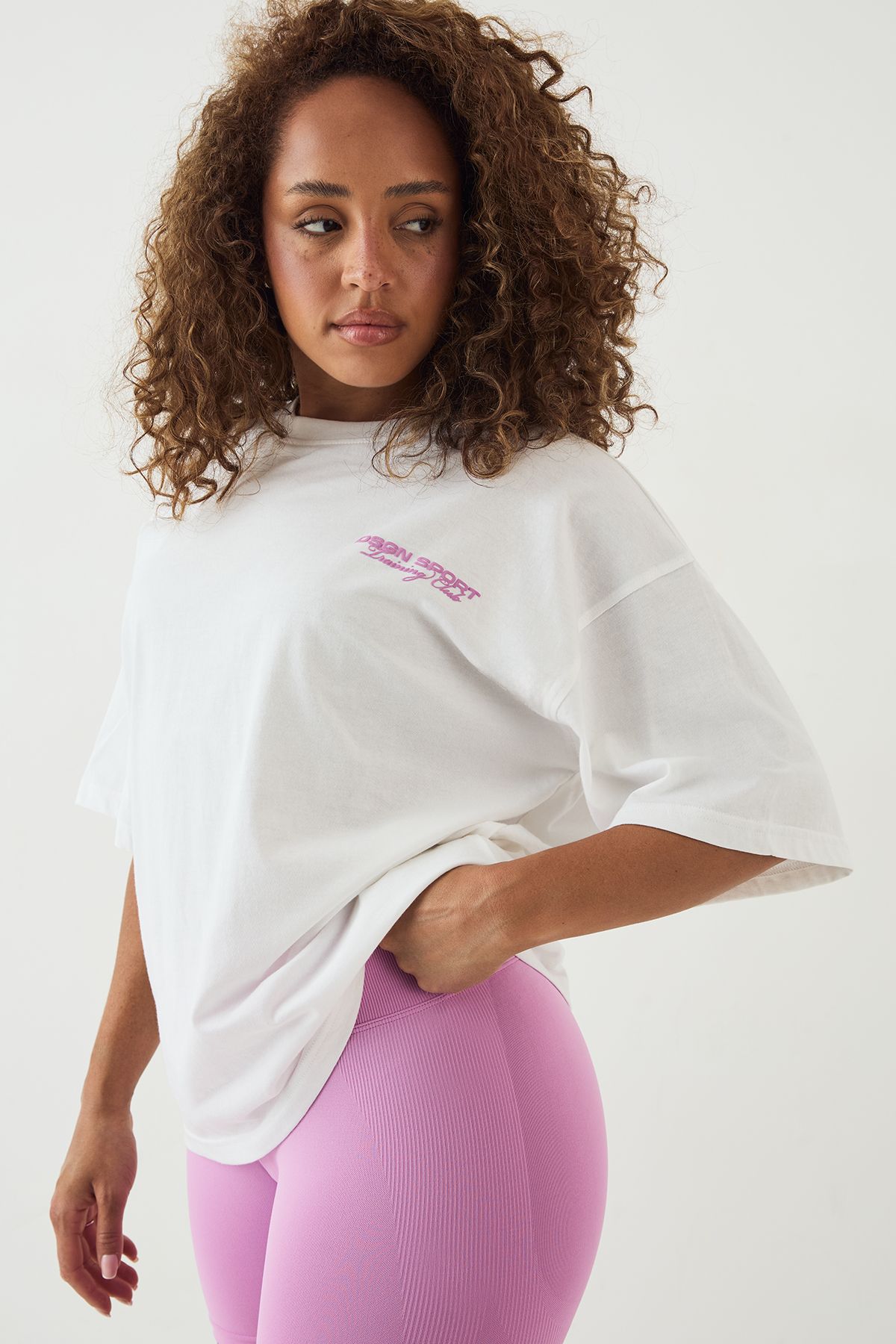 DSGN Studio DSGN Studio Sport Training Club Oversized T-Shirt White