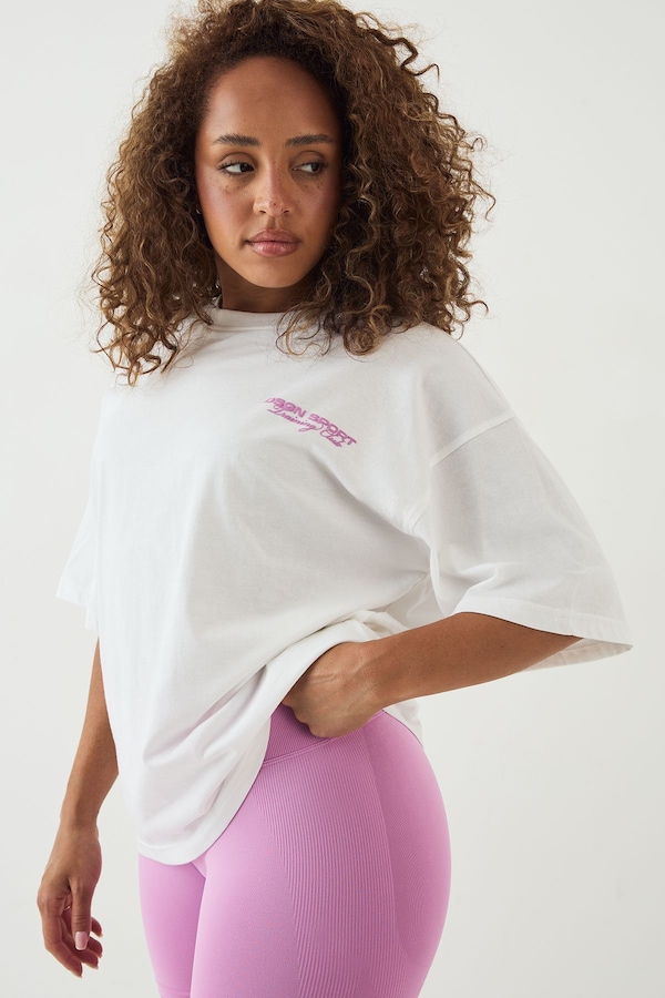DSGN Studio DSGN Studio Sport Training Club Oversized T-Shirt White