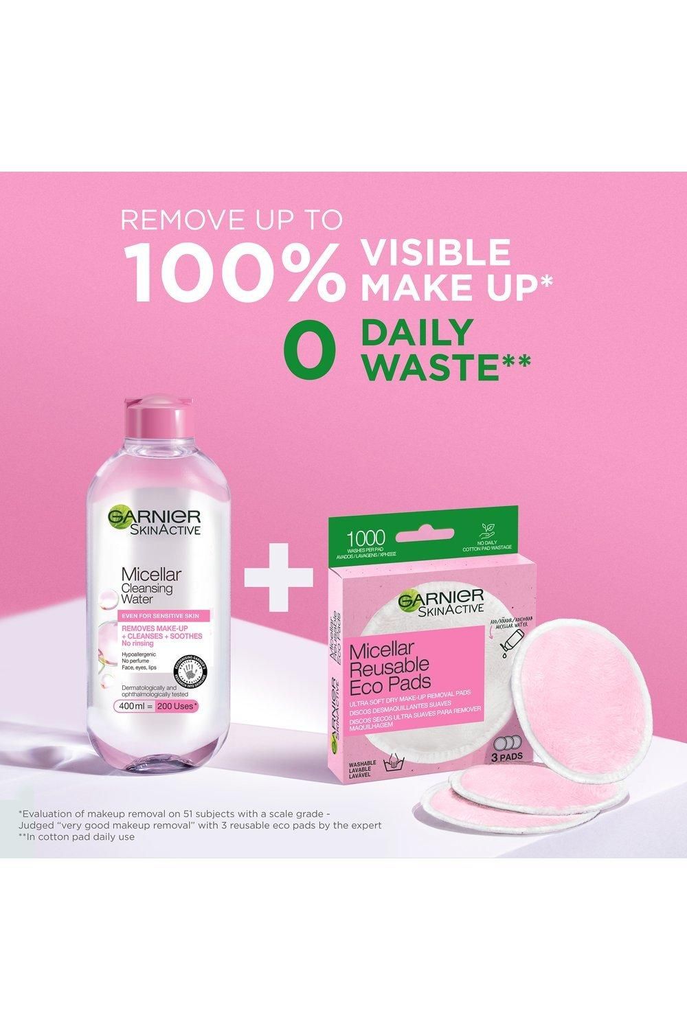 Garnier Micellar Reusable Make-up Remover Eco Pads Multi image 7