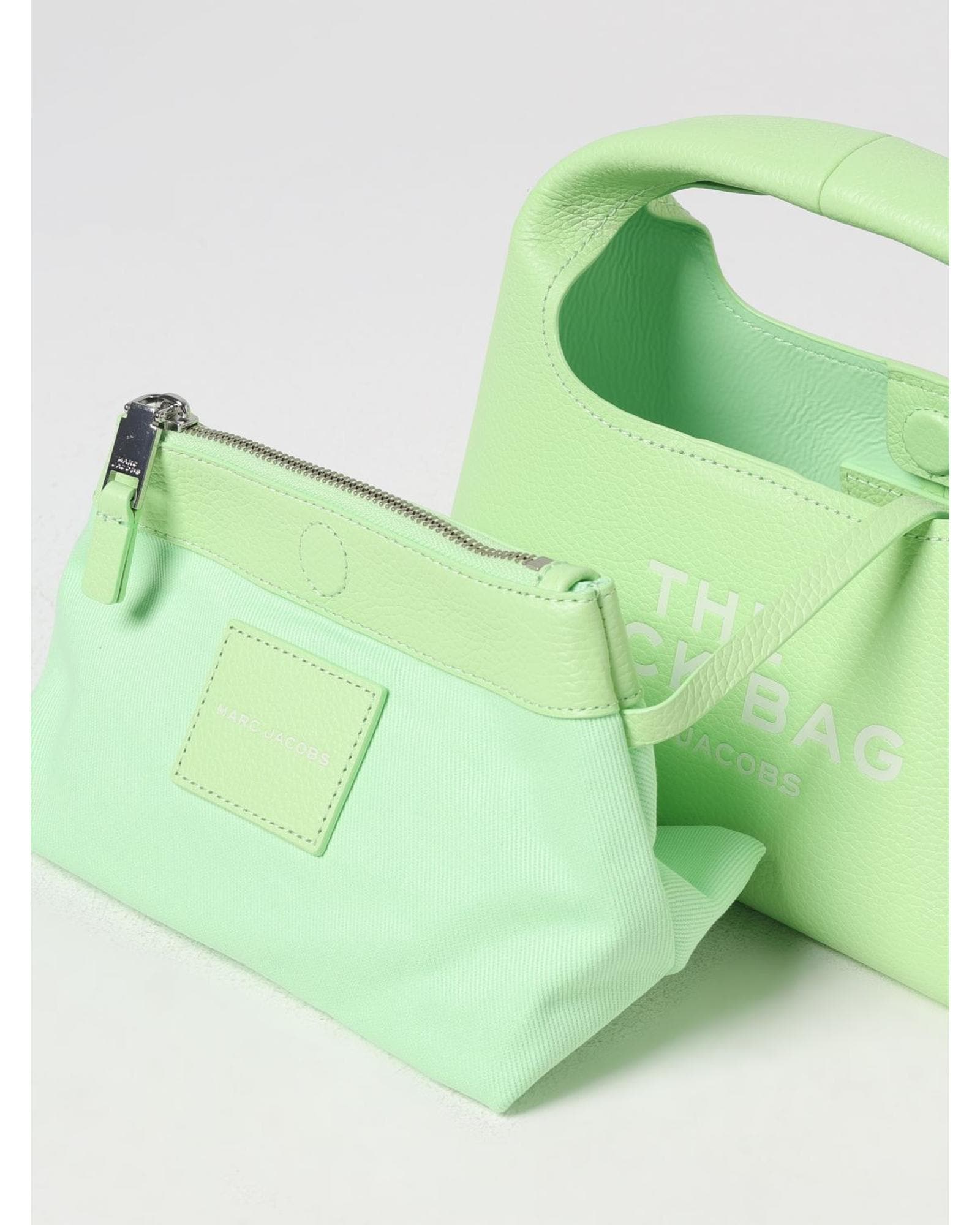Marc Jacobs The Sack Bag Mini Top Handle Wo - Grass Green Clutch Bags image 3