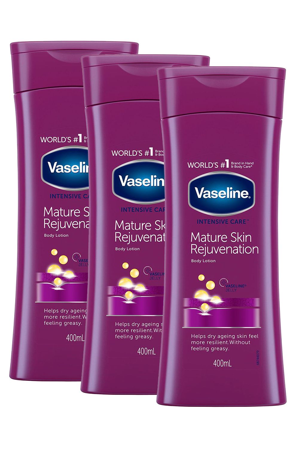 Vaseline 3x Intensive Care Body Lotion, Mature Skin, 400ml