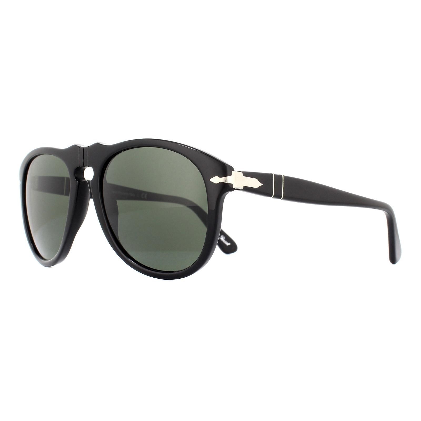 Persol Aviator Black Green Sunglasses image 2