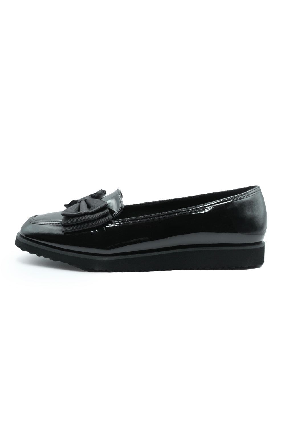 Where's That From 'Alpha' Wide Fit Slip On Loafer Slider With Bow Detail image 7