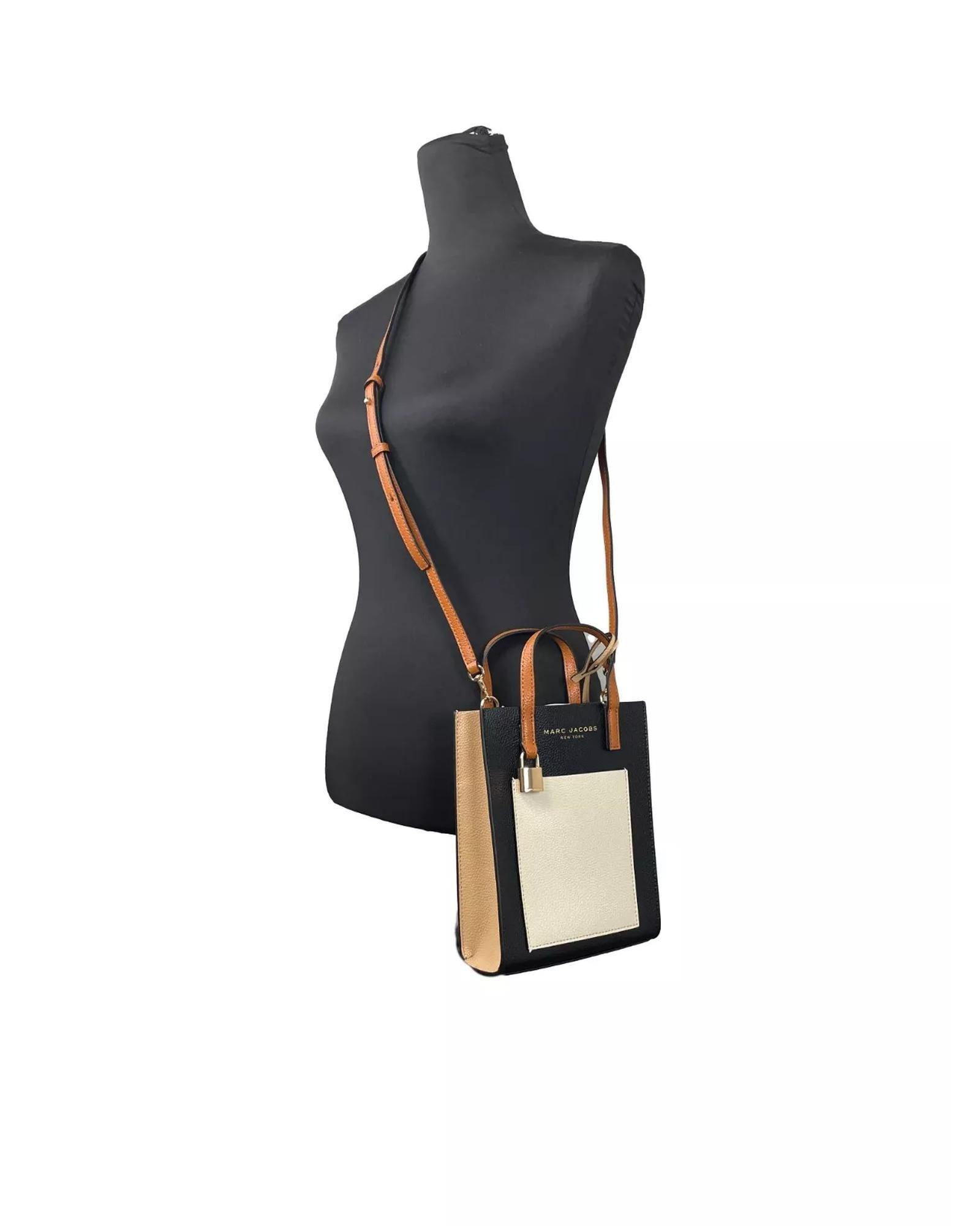 Marc Jacobs Softshot 21 Leather Handbag Wo - Smoke Almond Crossbody Bags image 3