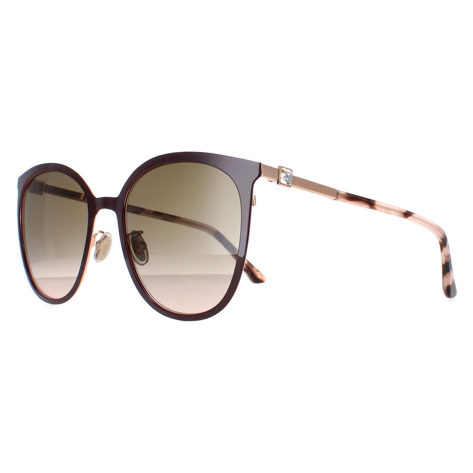 Jimmy Choo Cat Eye Gold Copper Brown Gradient ORIA/G/SK image 2
