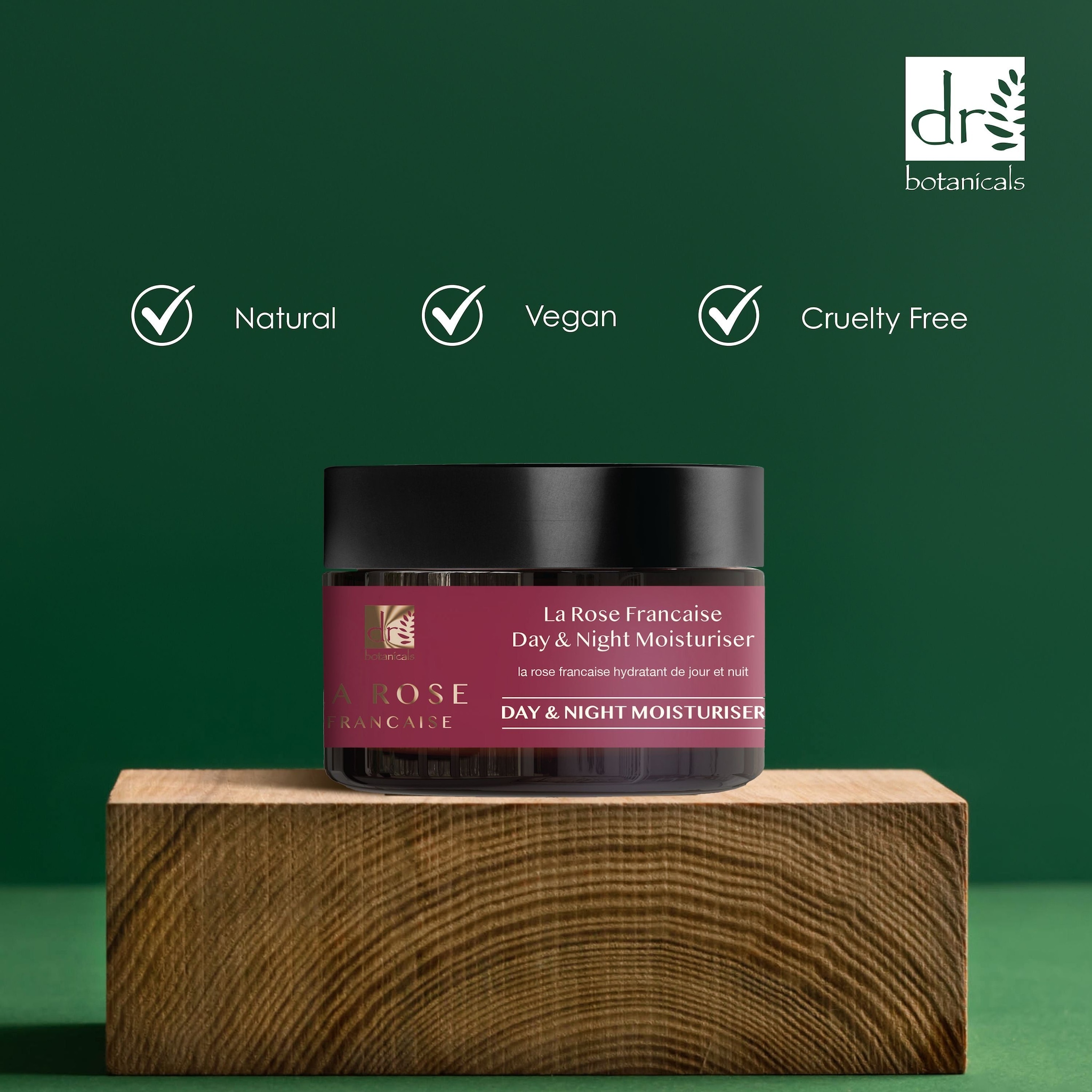 Dr. Botanicals La Rose Française Duo Day & Night Moisturiser 50ml image 3