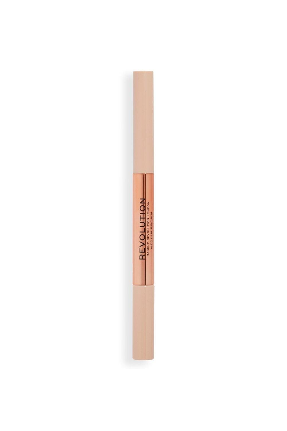 Revolution Fluffy Brow Filter Duo Medium Brown image 3