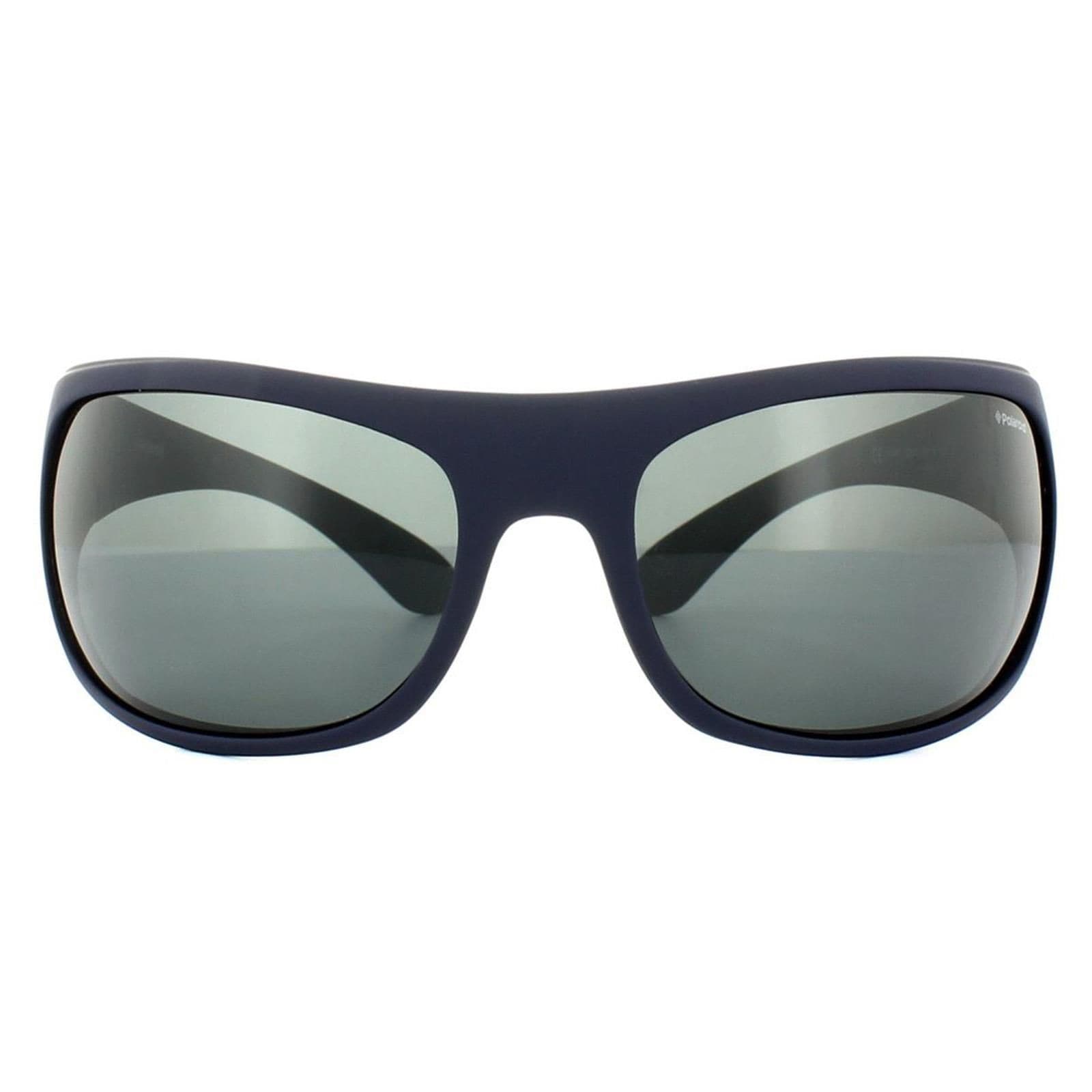 Polaroid Sport Wrap Matt Dark Blue Grey Polarized Sunglasses