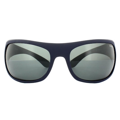 Polaroid Sport Wrap Matt Dark Blue Grey Polarized Sunglasses