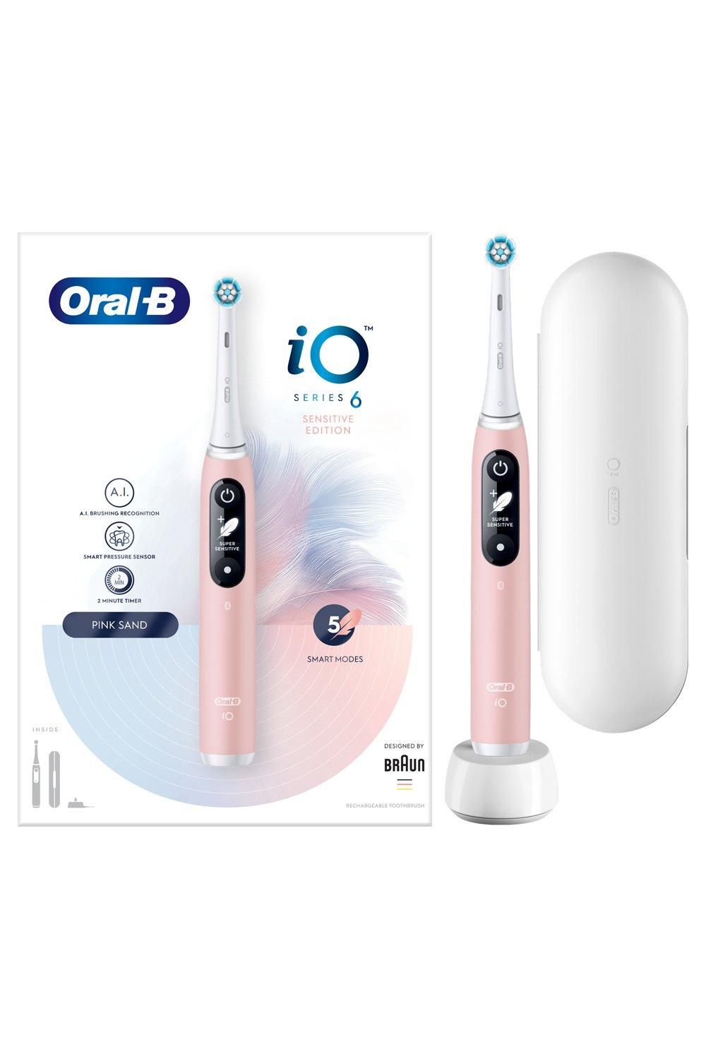 Oral B Sensitive Edition iO - 6 - Pink Toothbrush Pink image 4