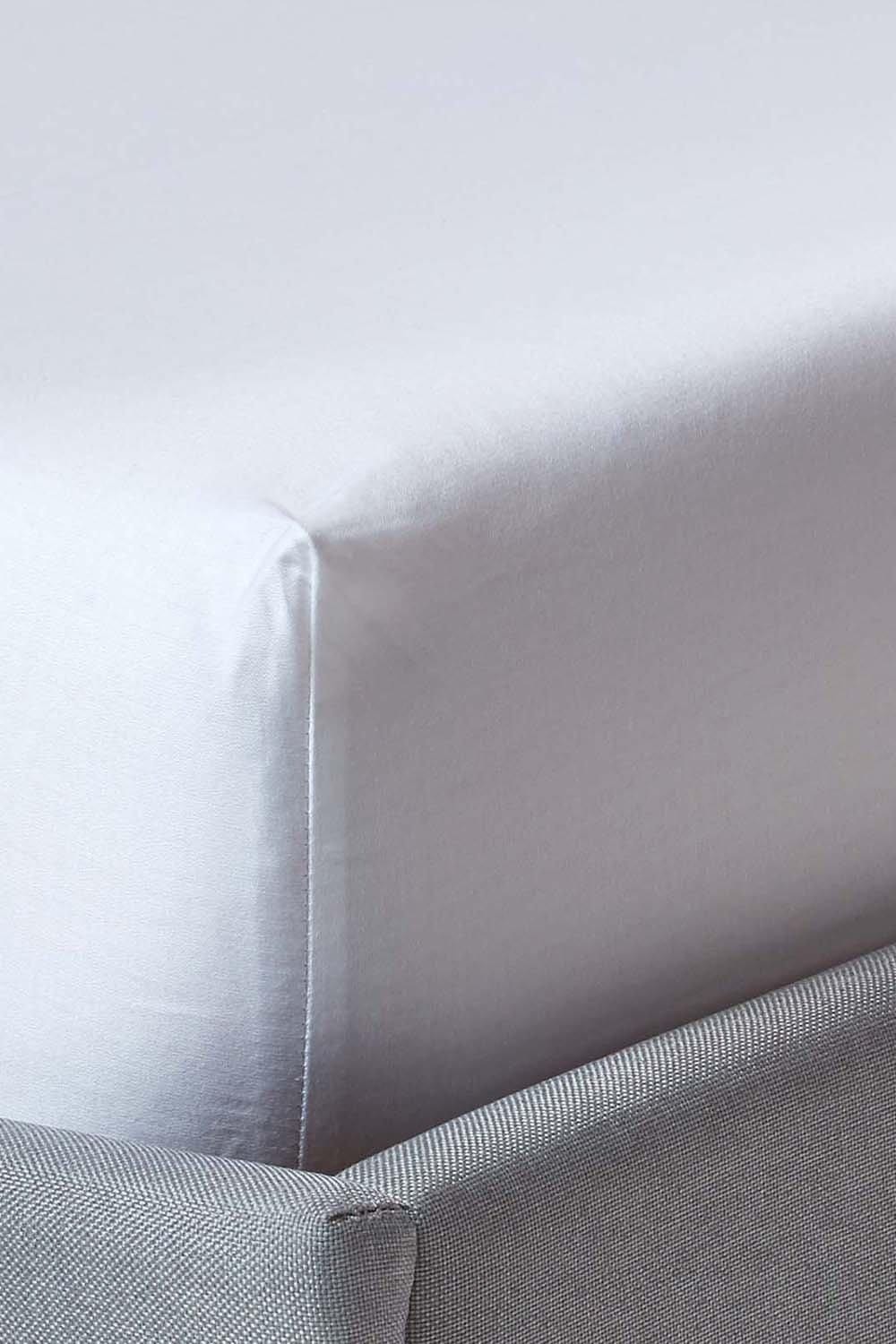 Homescapes Sateen Cotton Fitted Sheet 12 inch 400 Thread Count image 1