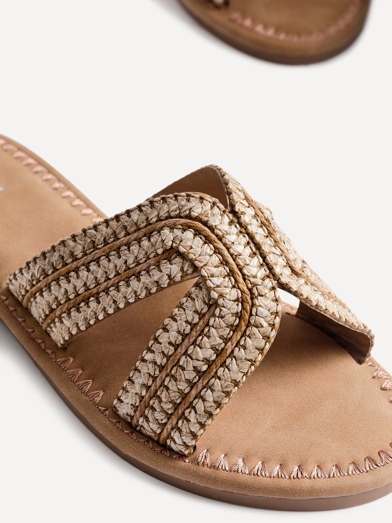 Linzi Solar Nude Flat Slider Sandals image 5