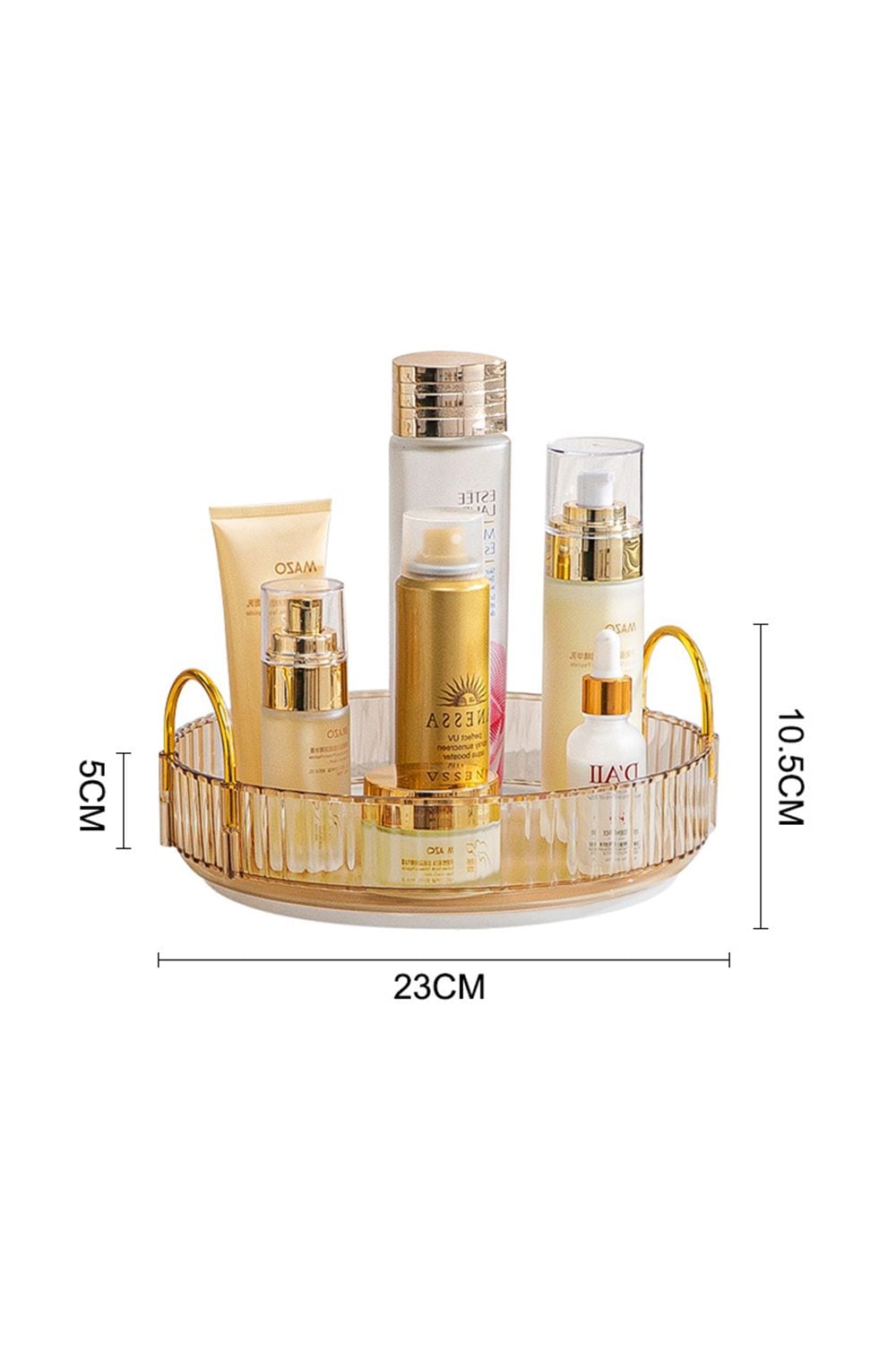 SHEONLY 360 Rotating Cosmetic Organizer Skincare Display Box, Bathroom Make Up Spinning Holder Rack, Multifunctional Box For Home Dormitory Office Bedroom image 6