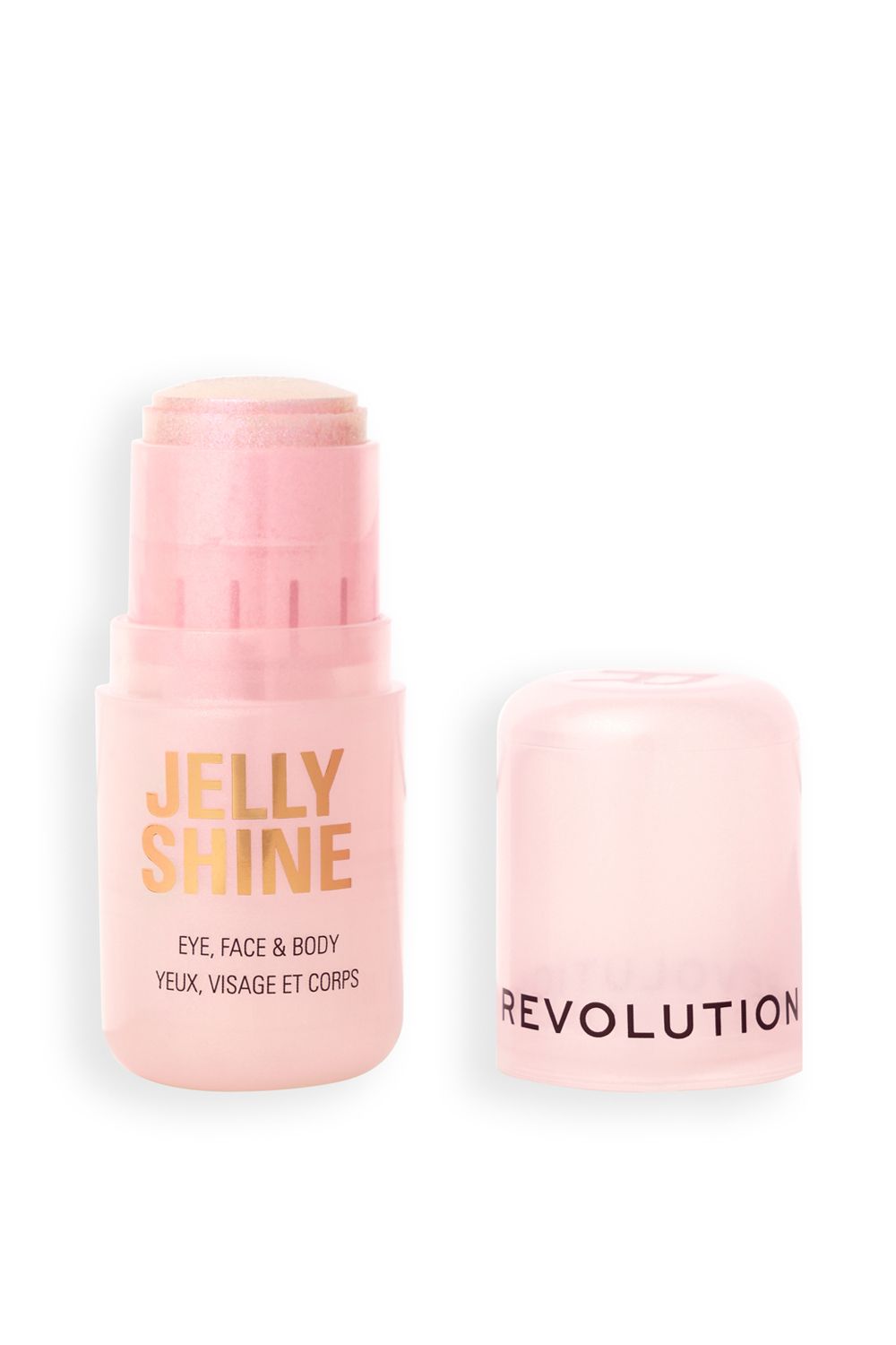 Revolution Jelly Shine Eye, Face & Body Highlight Stick 5.5g Ethereal Pink image 2