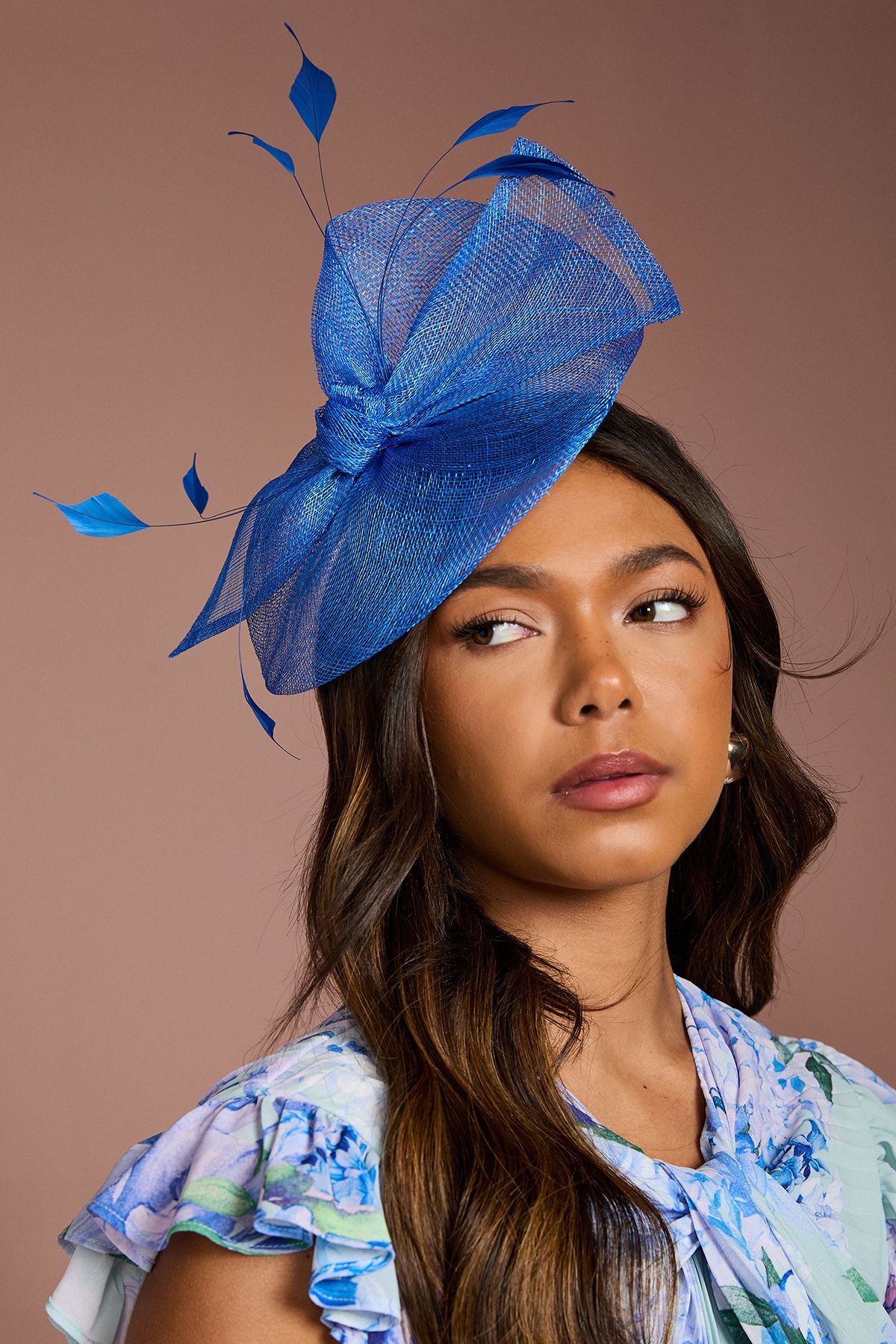 Coast Knot Detail Fascinator Cobalt image 1