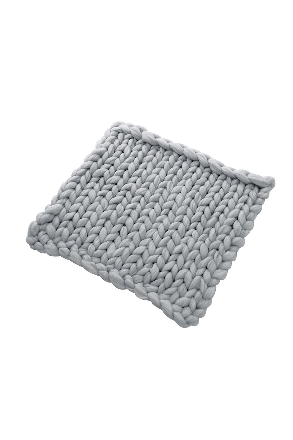 Living and Home 100cm L x 80cm W Office Chunky Knitted Nap Blanket Home Decor Sofa Throw Blanket image 5
