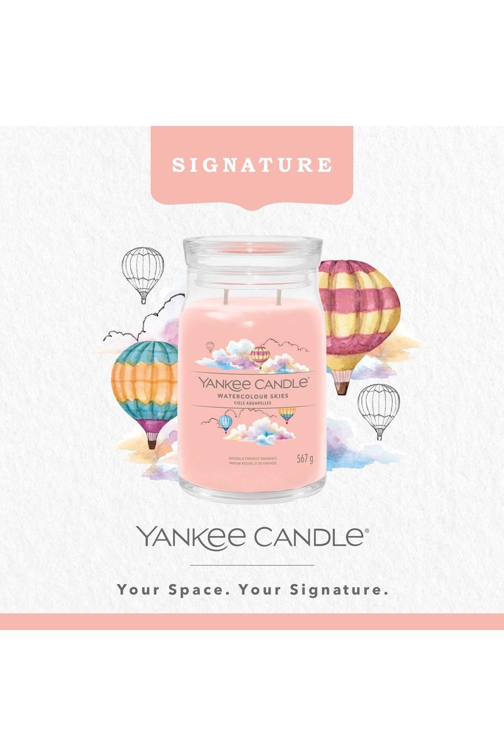Yankee Candle Signature Large Jar Watercolour Skies Pink image 2