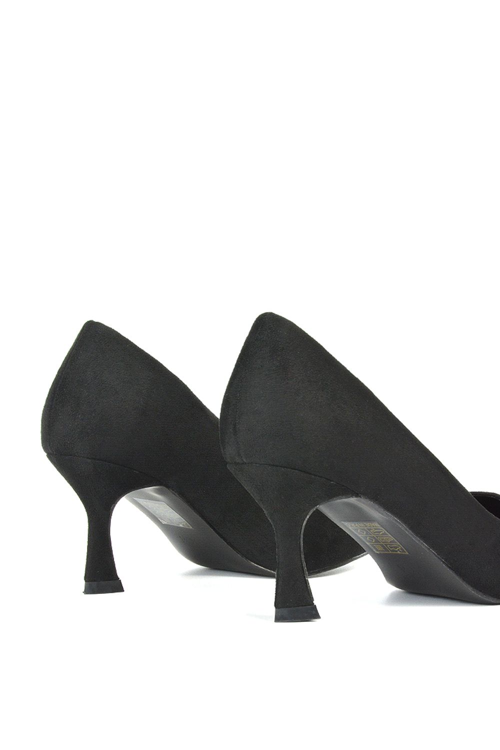 XY London 'Lisa' Slip On Pointed Toe Court Shoe Pumps With Stiletto Mid Heel image 6