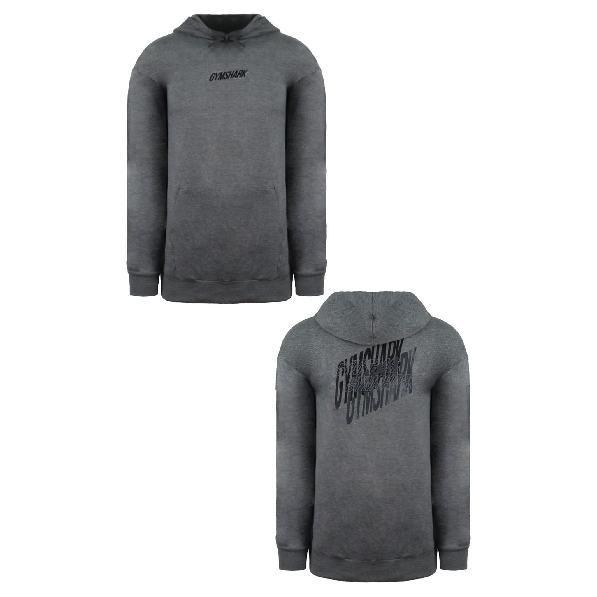 Gymshark Italic Graphic Grey Hoodie image 3