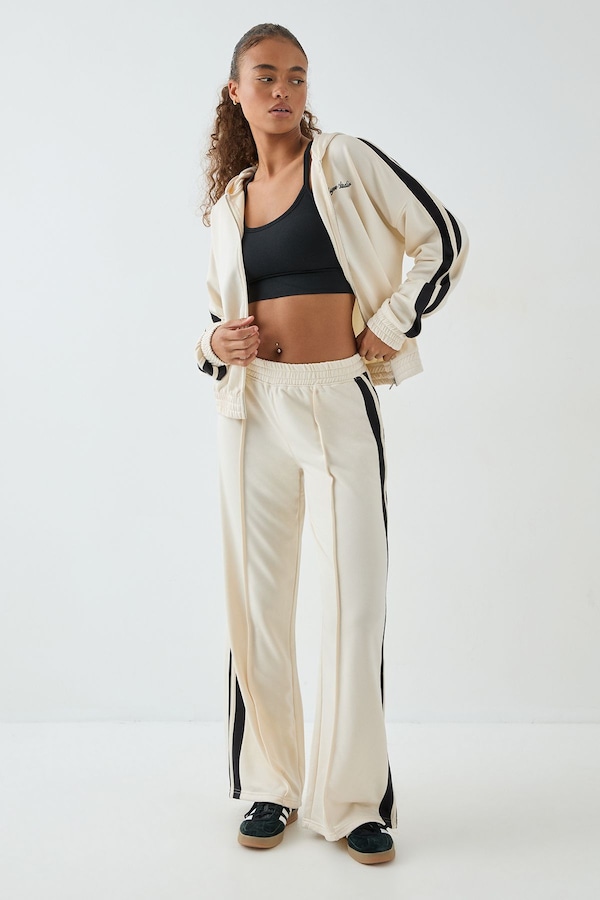 DSGN Studio DSGN Studio Tricot  Side Stipe Straight Leg Jogger Cream