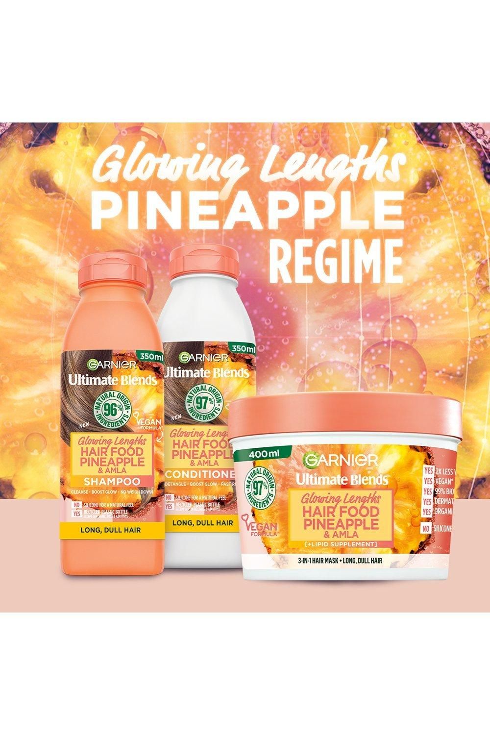 Garnier Ultimate Blends Glowing Lengths Pineapple & Amla Hair Food Conditioner for Long Dull Hair Multi image 7