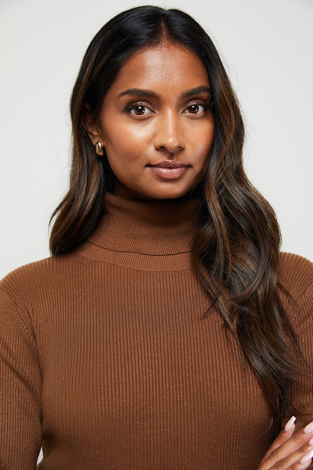 Oasis Button Down High Neck Mini Dress Tan image 4