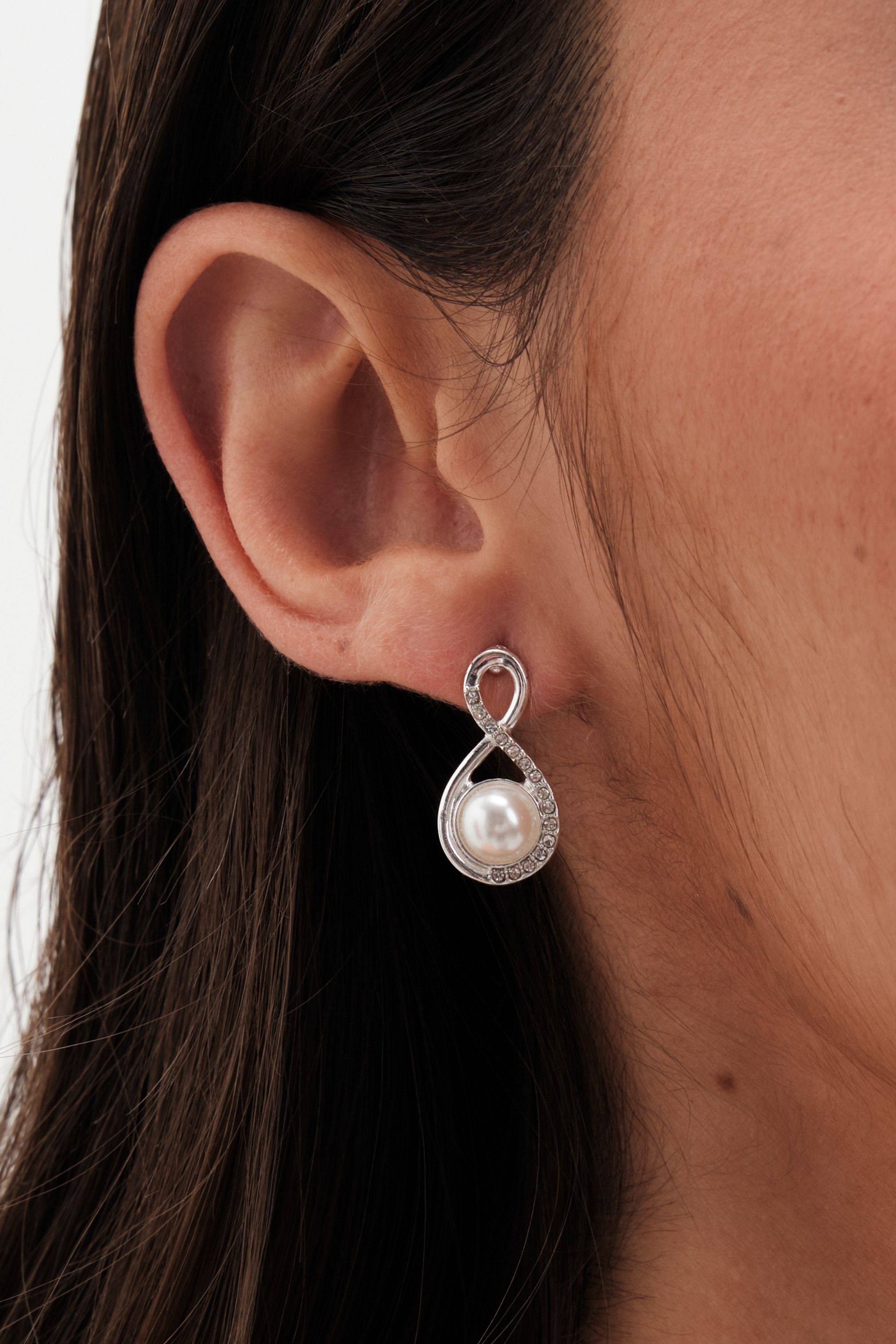 Jon Richard Pearl and Crystal Infinity Trio Set - Gift Box image 4