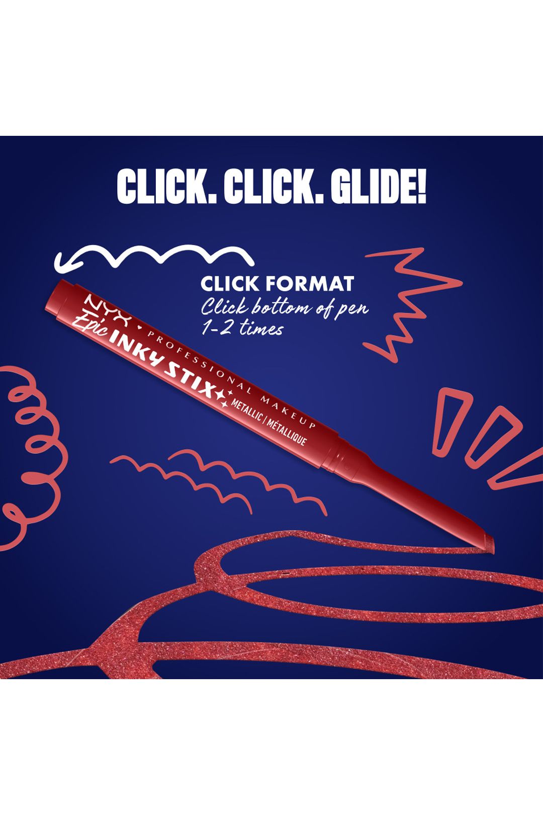 NYX Professional Makeup Epic Inky Stix Cream Gel Eyeliner 0.1g Robotic Red image 8