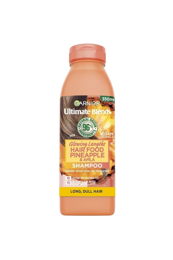 Garnier Ultimate Blends Glowing Lengths Pineapple & Amla Hair Food Shampoo for Long Dull Hair Multi