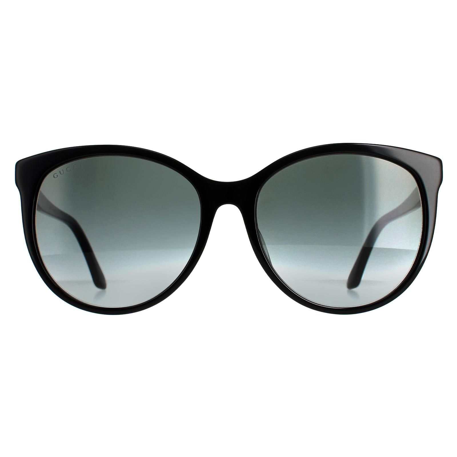 Gucci Round Shiny Black Grey Gradient GG0729SA image 1