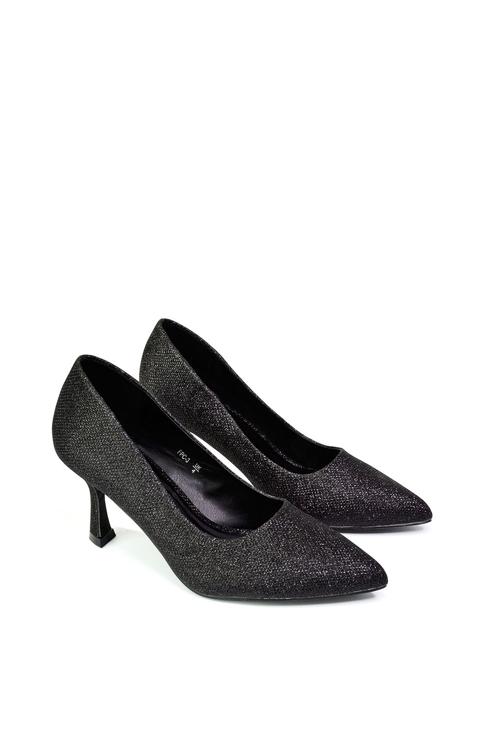 XY London 'Romi' Pointed Toe Court Shoes Mid Stiletto Heels image 5