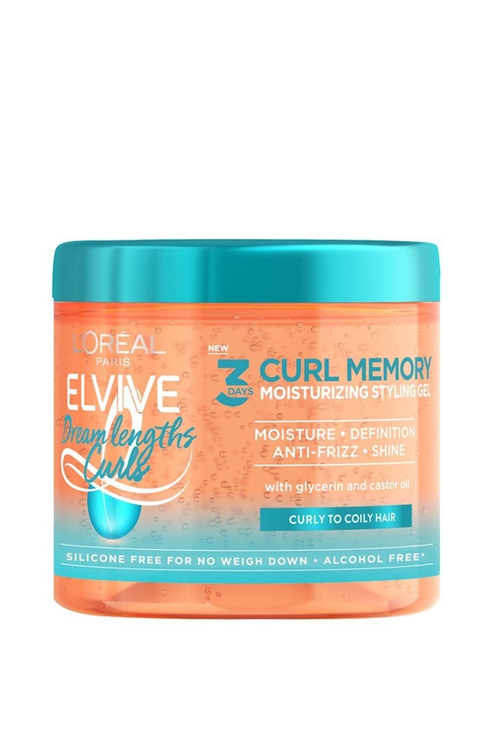 L'Oréal Paris Elvive Dream Lengths Curls 3 Days Moisturising Styling Gel Multi image 1