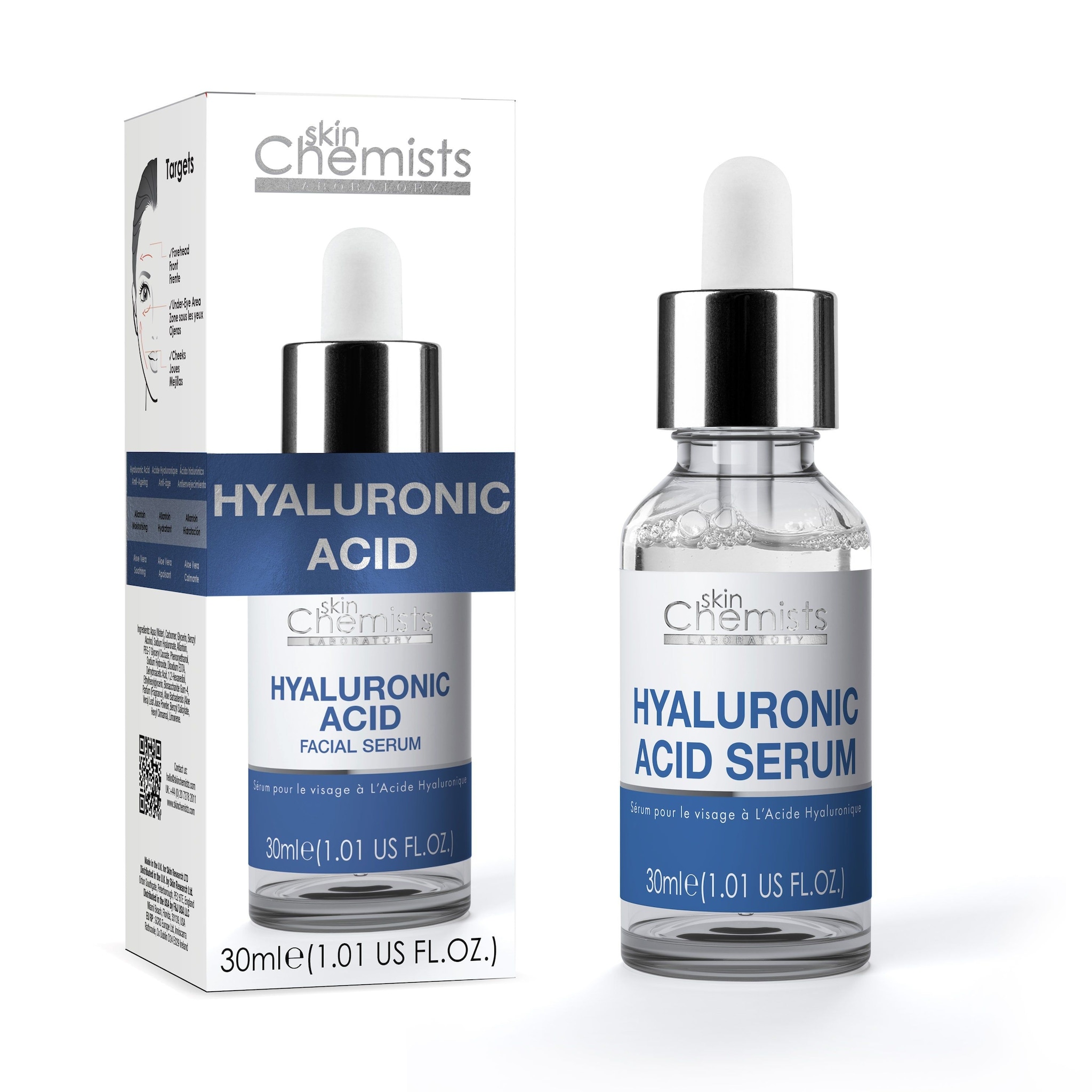 skinChemists professional Hydrating Hyaluronic Acid Serum 30ml image 2