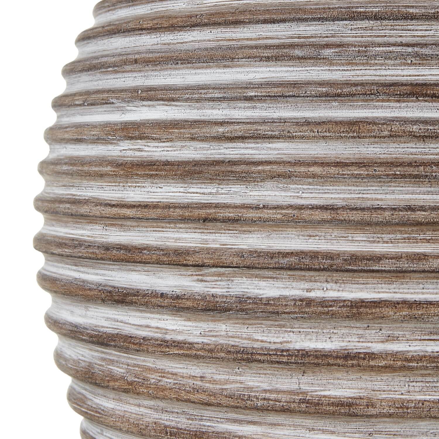 Sostter Ripple Ceramic Table Lamp with Linen Shade Earth Brown image 4