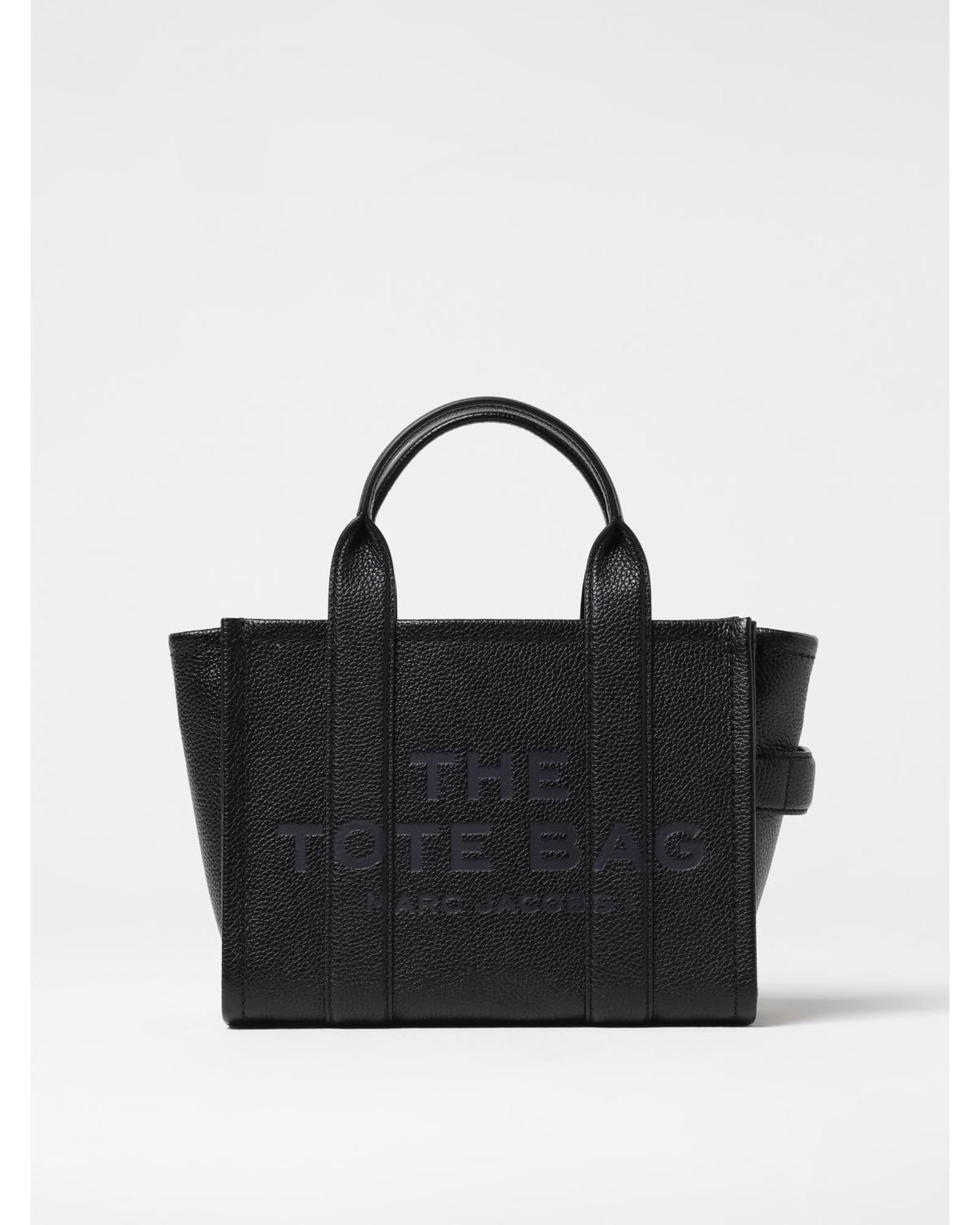 Marc Jacobs Mini Tote Bag Structured Leather Wo - Black image 1