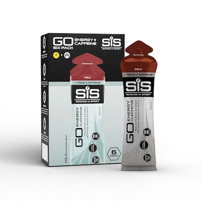 Science in Sport GO Energy +Caffeine 60ml Gel - Cola - 6 Pack
