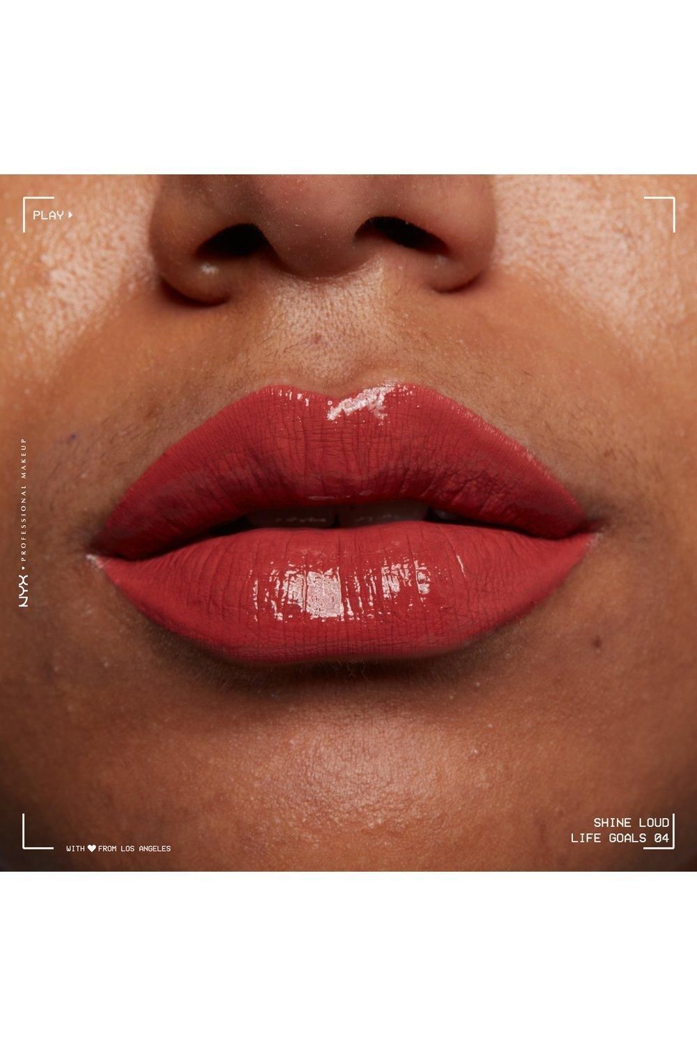 NYX Professional Makeup Shine Loud High Pigment Long Lasting Lip Shine Lip Gloss Life Goals image 3