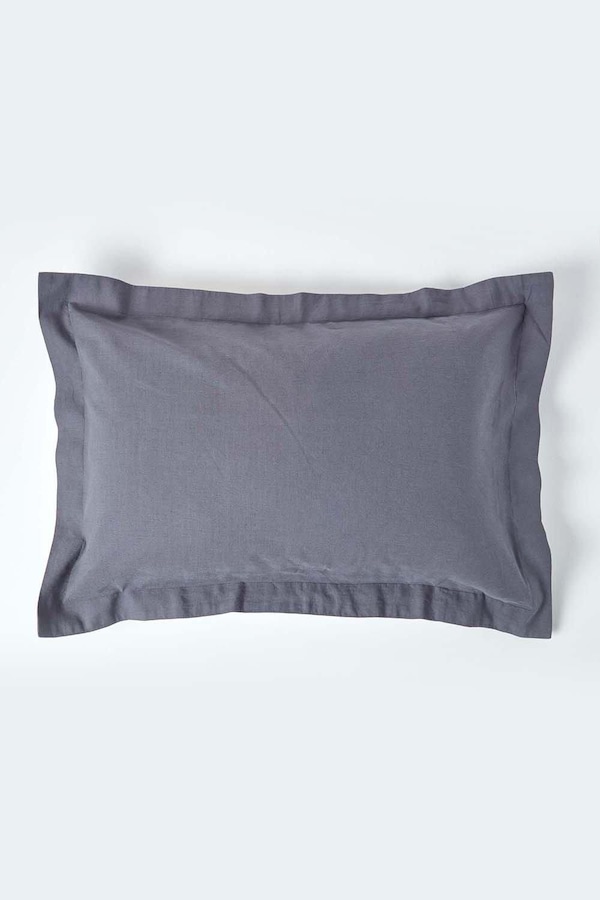 Homescapes Linen Oxford Pillowcase, King