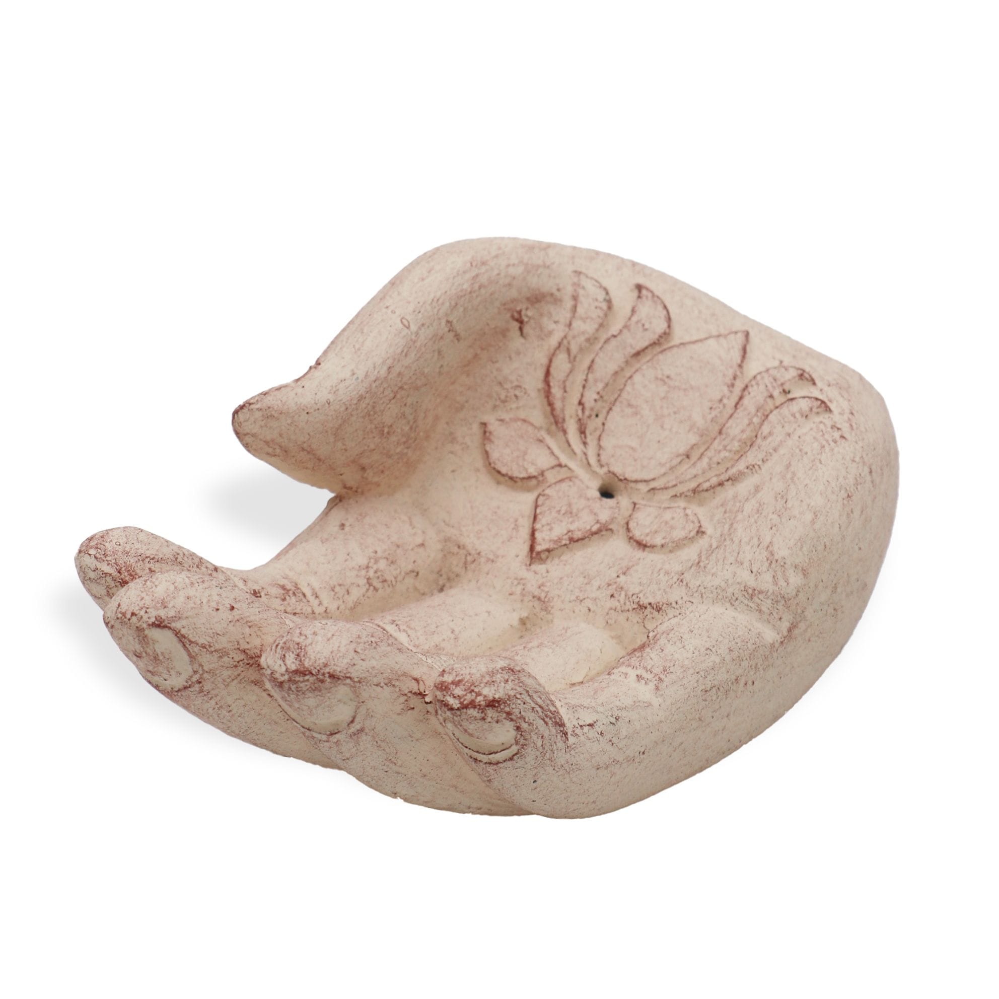 KDMD Hand Incense Burner - Lotus (white) image 1