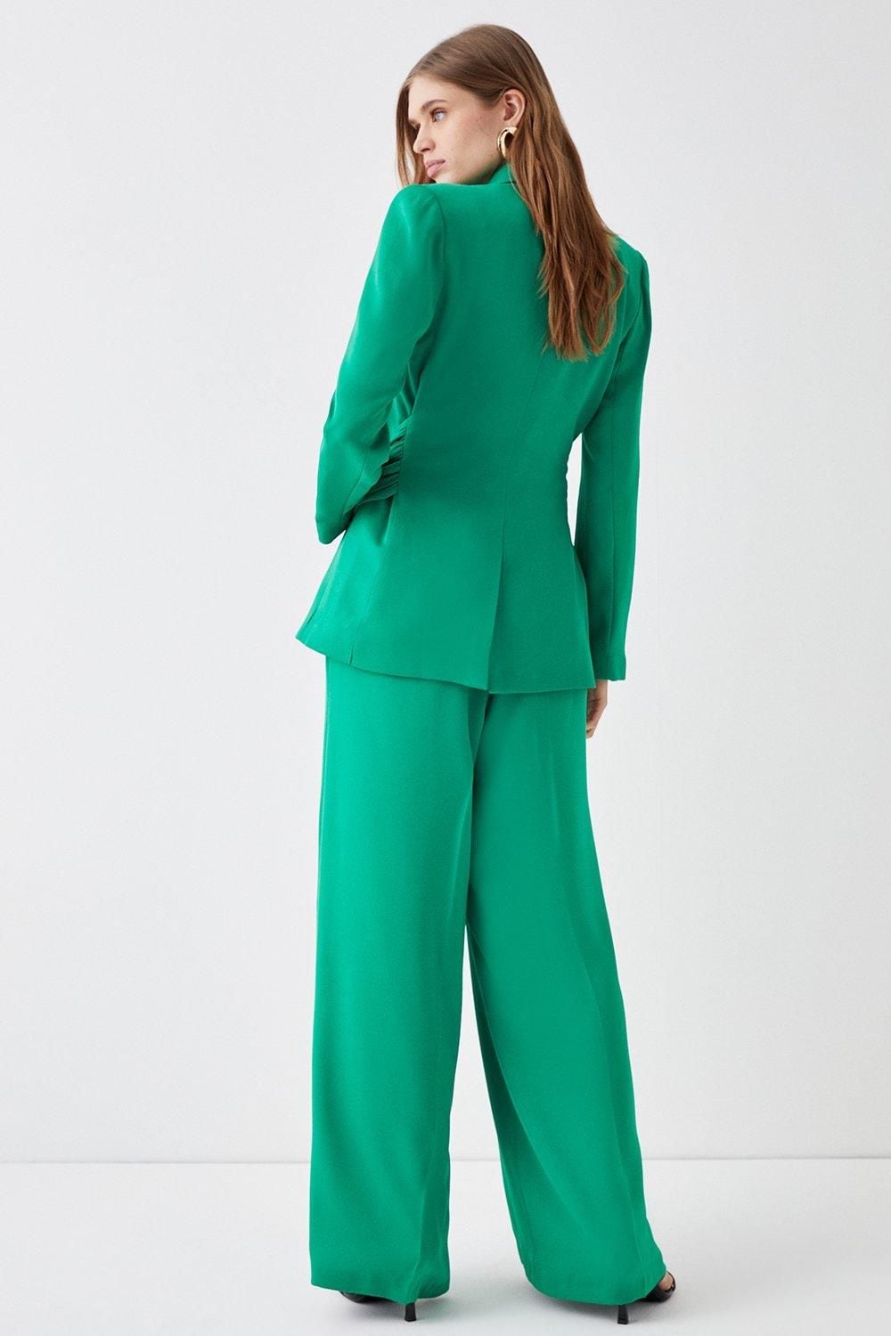 Coast Straight Leg Trousers Green image 3