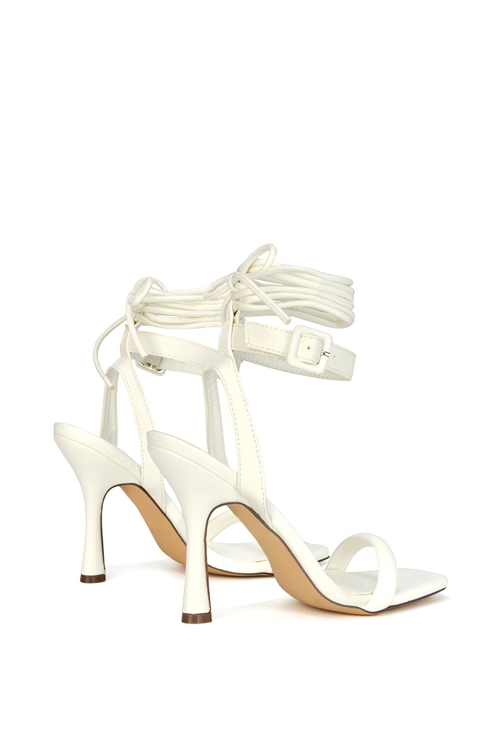 XY London 'Althea' Square Toe Lace up Strappy High Heel Sandals image 4