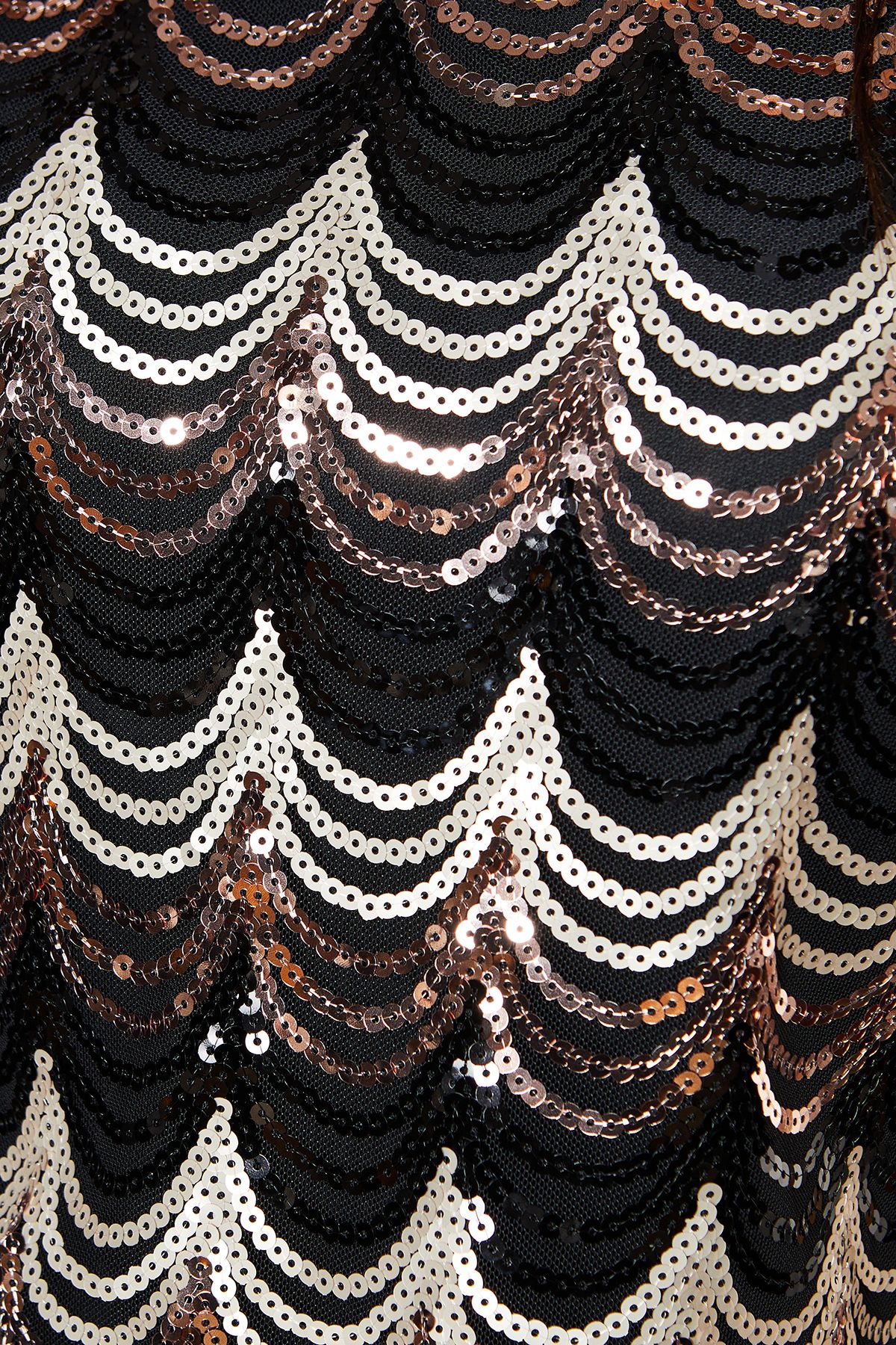 Principles Black Sequin Detail T-shirt Black image 5