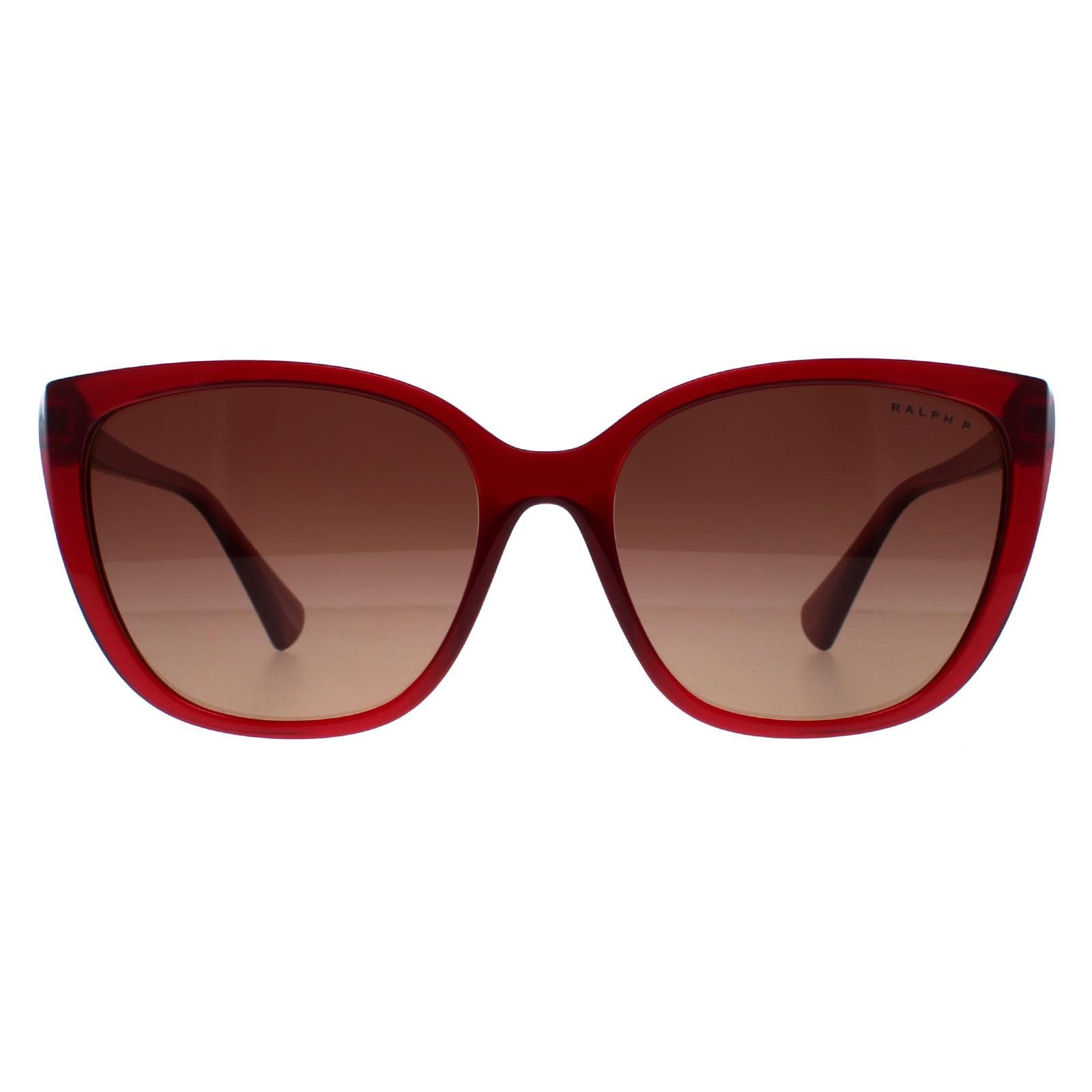 Ralph by Ralph Lauren Butterfly Transparent Bordeaux Light Brown Gradient Polarized RA5274 image 1