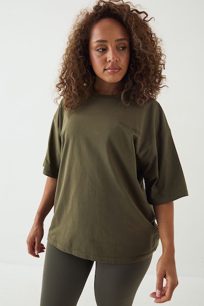 DSGN Studio DSGN Studio Sport Training Club Oversized T-Shirt Green