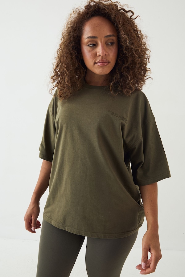DSGN Studio DSGN Studio Sport Training Club Oversized T-Shirt Green