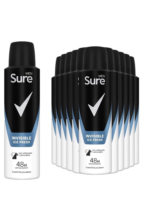 Sure Alcohol-Free Men Motion Sense 'Body Spray Deodorant', 12x150ml