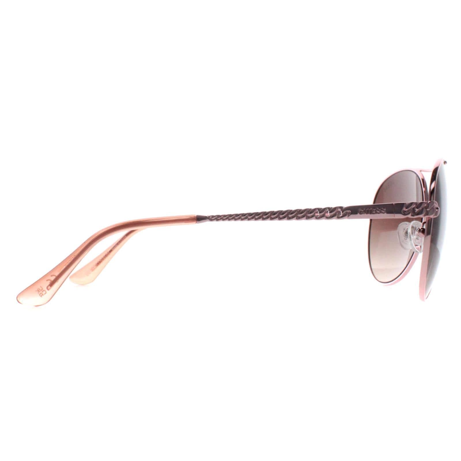Guess Aviator Shiny Rose Gold Brown Gradient GU7470-S image 4